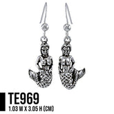 Mermaid Sterling Silver Earrings